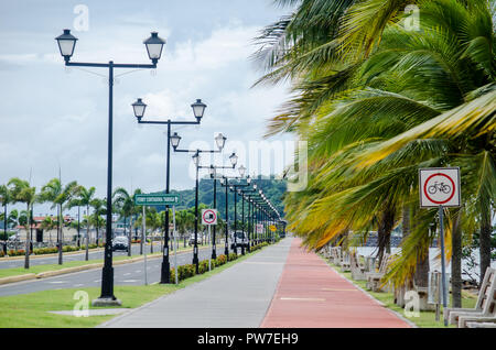 Amador Causeway-Panama-Stadt Stockfoto