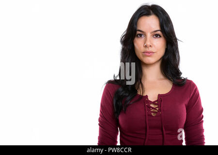 Studio erschossen Der junge schöne Spanische Frau Stockfoto