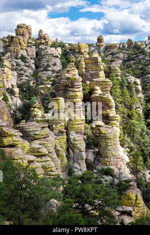 Rhyolith Hoodoos, Chiricahua National Monument, Arizona Stockfoto