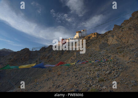 Namgyal Tsemo Kloster in schönes Licht, Leh, Ladakh, Indien Stockfoto