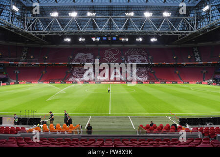 Johan Cruyff Arena vor dem Spiel. GES/Fußball/Nationen Liga: Niederlande - Deutschland, 13.10.2018 Fußball: Nationen Liga: Niederlande vs Deutschland, Amsterdam, 13. Oktober 2018 | Verwendung weltweit Stockfoto