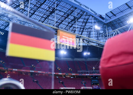 Johan Cruyff Arena vor dem Spiel. GES/Fußball/Nationen Liga: Niederlande - Deutschland, 13.10.2018 Fußball: Nationen Liga: Niederlande vs Deutschland, Amsterdam, 13. Oktober 2018 | Verwendung weltweit Stockfoto