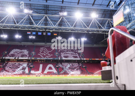 Johan Cruyff Arena vor dem Spiel. GES/Fußball/Nationen Liga: Niederlande - Deutschland, 13.10.2018 Fußball: Nationen Liga: Niederlande vs Deutschland, Amsterdam, 13. Oktober 2018 | Verwendung weltweit Stockfoto