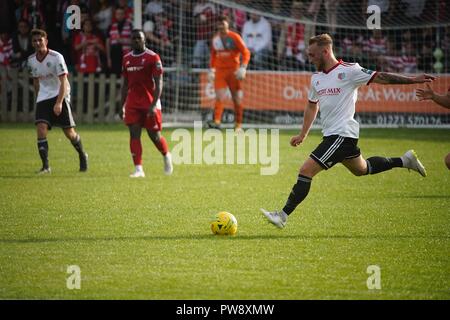 Brighton England UK, 13. Oktober 2018 Isthmian League Premier Division, Whitehawk v Brightlingsea, TerraPura Boden Whitehawk, Endstand 1-1. Caron Watson/Alamy leben Nachrichten Stockfoto