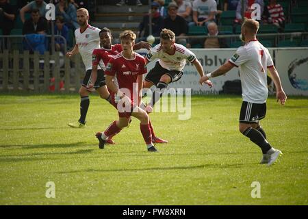 Brighton England UK, 13. Oktober 2018 Isthmian League Premier Division, Whitehawk v Brightlingsea, TerraPura Boden Whitehawk, Endstand 1-1. Caron Watson/Alamy leben Nachrichten Stockfoto