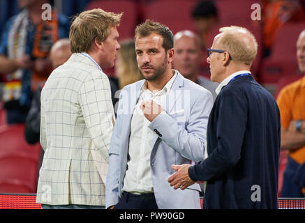Amsterdam, Niederlande. Oktober 13, 2018 Netherlands-Germany, Fußball, Amsterdam, 13. Oktober 2018 RAFAEL VAN DER VAART, halbe Größe, Porträt, NIEDERLANDE - DEUTSCHLAND Fußball-Nationen Liga, Saison 2018/2019, Amsterdam, Niederlande, 13. Oktober 2018. © Peter Schatz/Alamy Live News Credit: Peter Schatz/Alamy leben Nachrichten Stockfoto