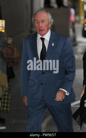 London, UK, 14. Oktober 2018: Sir Jackie Stewart kam bei der BBC Andrew Marr Show in den BBC Studios in London an. Gutschrift: Stockfoto