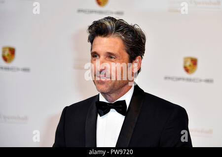 Patrick Dempsey die Teilnahme an der Oper Leipzig Kugel (Leipziger Opernball) "Ahoi Cesko" am 13. Oktober 2018 in Leipzig, Deutschland. Stockfoto