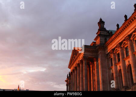 Reichstagsgebäude in Berlin, Deutschland Stockfoto