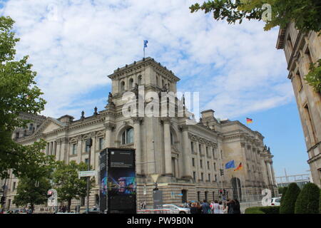 Reichstagsgebäude in Berlin, Deutschland Stockfoto