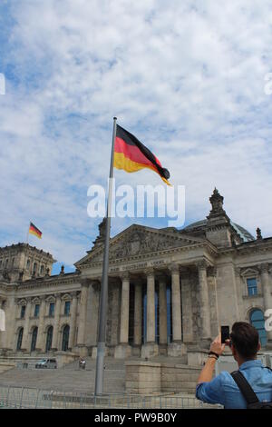 Reichstagsgebäude in Berlin, Deutschland Stockfoto