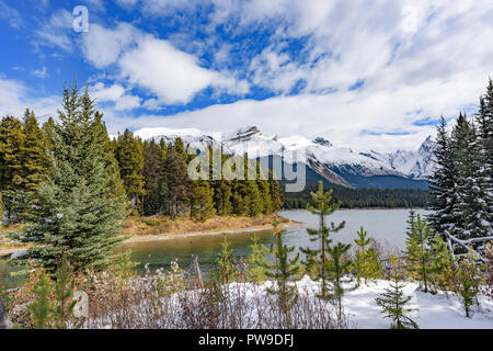 Maligne Lake, Jasper Nationalpark, Alberta, Kanada Stockfoto