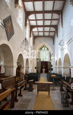 Kirche aller Heiligen, Enford, Wiltshire, England, Großbritannien Stockfoto