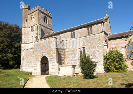 Kirche aller Heiligen, Enford, Wiltshire, England, Großbritannien Stockfoto