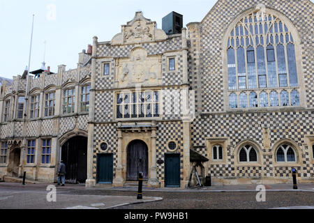 Kings Lynn, Norfolk, Großbritannien. September 20, 2018. Die Fiftheen jahrhundert Rathaus und Stadthalle in Kings Lynn, Norfolk, Großbritannien. Stockfoto