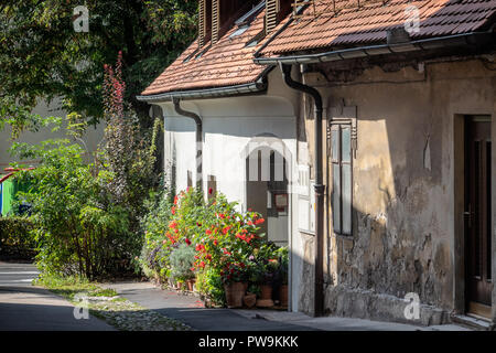 Mittelalterlichen Teil der Stadt Ljubljana, Slowenien Stockfoto