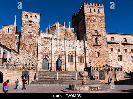 Real Monasterio de Guadalupe. Cáceres. Der Extremadura. España. Stockfoto