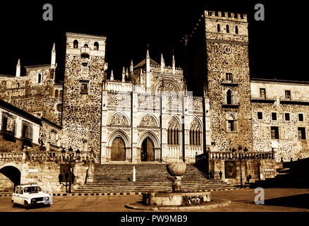 Real Monasterio de Guadalupe. Cáceres. Der Extremadura. España. Stockfoto