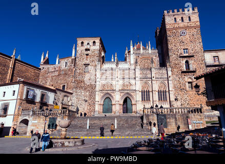 Real Monasterio de Guadalupe. Cáceres. Der Extremadura. España. Stockfoto