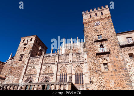 Real Monasterio de Guadalupe. Cáceres. Der Extremadura. España. Stockfoto