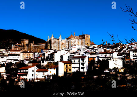 Real Monasterio de Guadalupe. Cáceres. Der Extremadura. España. Stockfoto