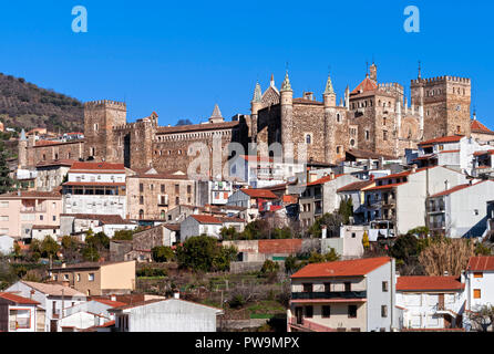 Real Monasterio de Guadalupe. Cáceres. Der Extremadura. España. Stockfoto