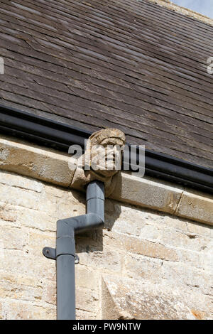 All Saints Church, Garsdon, Wiltshire, UK. Mittelalterlichen Turm. Enthält die Washington Gedenkstätten, und die Kirche hat Verbindungen zu George Washington. Stockfoto