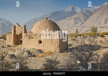 Der Karakorum Highway, der chinesischen Seite, Region Xinjiang, China. Stockfoto