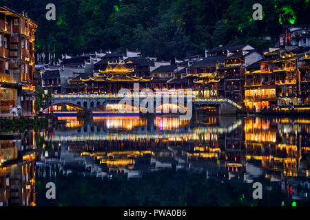 Feng Huang antike Stadt (Phoenix alte Stadt), China Stockfoto