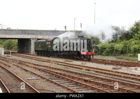 Der Flying Scotsman. Holyhead Station Wales Stockfoto