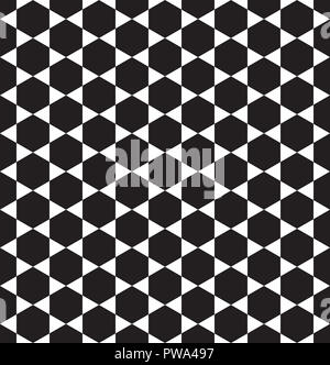 Nahtloser abstrakter Hintergrund mit geometrischem OP-Kunstmuster Stockfoto