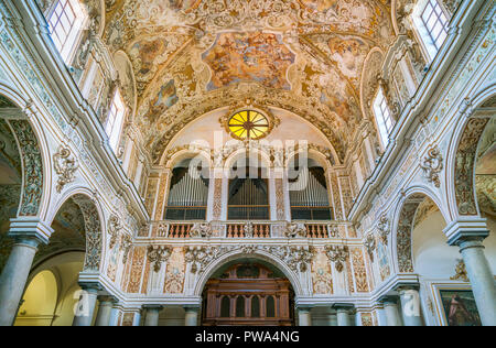 Kathedrale der Santissimo Salvatore in Mazara del Vallo, Stadt in der Provinz Trapani, Sizilien, Süditalien. Stockfoto