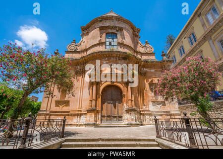 Kirche von Santa Maria del Soccorso in Modica, Sizilien, Süditalien. Stockfoto