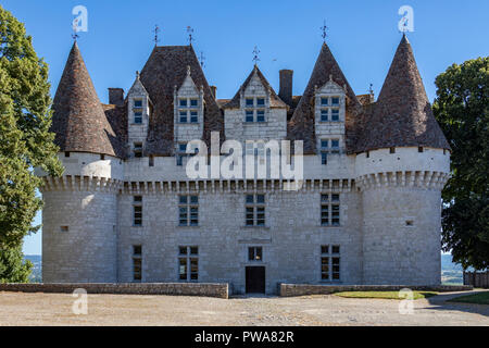 Chateau de Monbazillac in der Nähe der Stadt Bergerac an der Dordogne Bereich der Nouvelle-Aquitaine Region in Frankreich. Stockfoto