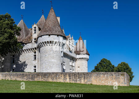 Chateau de Monbazillac in der Nähe der Stadt Bergerac an der Dordogne Bereich der Nouvelle-Aquitaine Region in Frankreich. Stockfoto