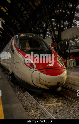 Mailänder Hauptbahnhof - 31. März: Der Schweizer Bahnhof SBB CFF FFS am Mailänder Hauptbahnhof am 31. März in Mailand, Italien 2018. Die Mailänder Bahnhof St Stockfoto