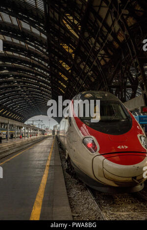 Mailänder Hauptbahnhof - 31. März: Der Schweizer Bahnhof SBB CFF FFS am Mailänder Hauptbahnhof am 31. März in Mailand, Italien 2018. Die Mailänder Bahnhof St Stockfoto