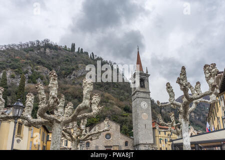 Varenna, Italien - 31. März 2018: Die Kirche von Saint George in Varenna, Italien Stockfoto