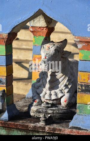 Das Bild ist aus meinem Tempel Tour die besten und interessantesten Teil der Farbe und der antiken Skulptur in diesem Bild eingefangen. Stockfoto