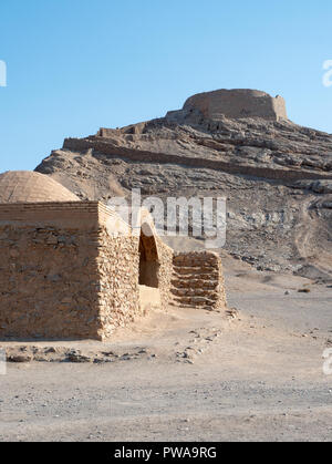 Zoroastrier Turm von Stille draußen Yazd, Iran Stockfoto