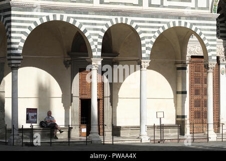 Kathedrale San Zeno, der Kathedrale von San Zeno, der Piazza del Duomo, der Domplatz, Pistoia, Toskana, Italien, Europa, Stockfoto