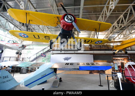 USA Maryland MD Prince Georges County College Park Aviation Museum antike Flugzeuge auf der älteste Flughafen in der Welt Stockfoto