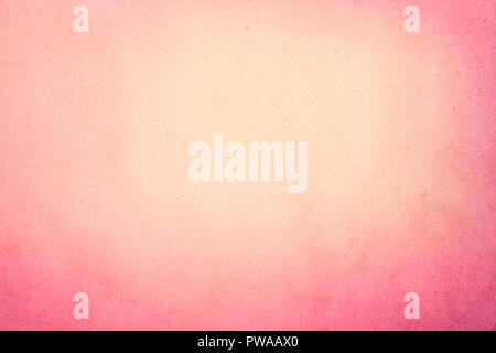 Rosa Farbverlauf Aquarellfarbe auf altem Papier mit Korn Wisch dreckige Textur abstract für Stockfoto