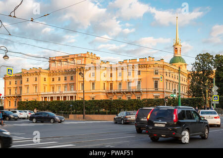 Russland, SANKT PETERSBURG - 05. September 2017: St. Michael's oder Ingenieur schloss. St. Petersburg, Russland Stockfoto