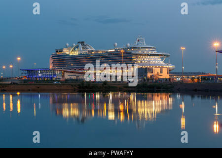 Russland, SANKT PETERSBURG - 11. Juni 2017: Sankt-petersburg Passagierhafen. Stockfoto