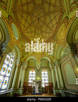 Russland, SANKT PETERSBURG - Juli 05, 2017: Der Chor der Synagoge Interieur. Der Bau wurde 1893 abgeschlossen Stockfoto