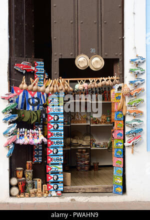 Touristische Shop-Front in Sancti Spiritus, Kuba Stockfoto