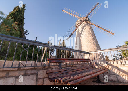 Alte Windmühle in Yemin Moshe Jurasalem, Israel Stockfoto