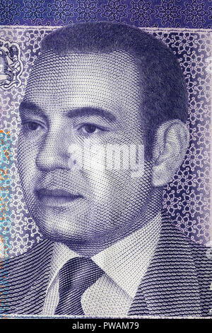 Porträt von König Mohammed VI. von 20 dirham Banknote, Marokko, 2012 Stockfoto