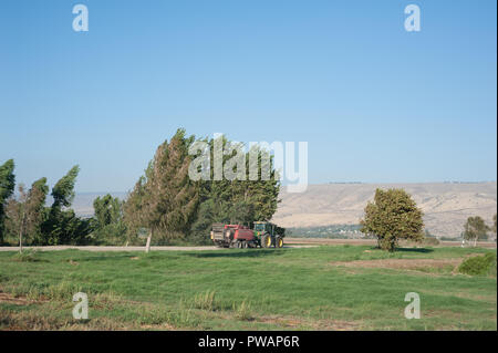 Typische Landschaft von Hula Tal Stockfoto